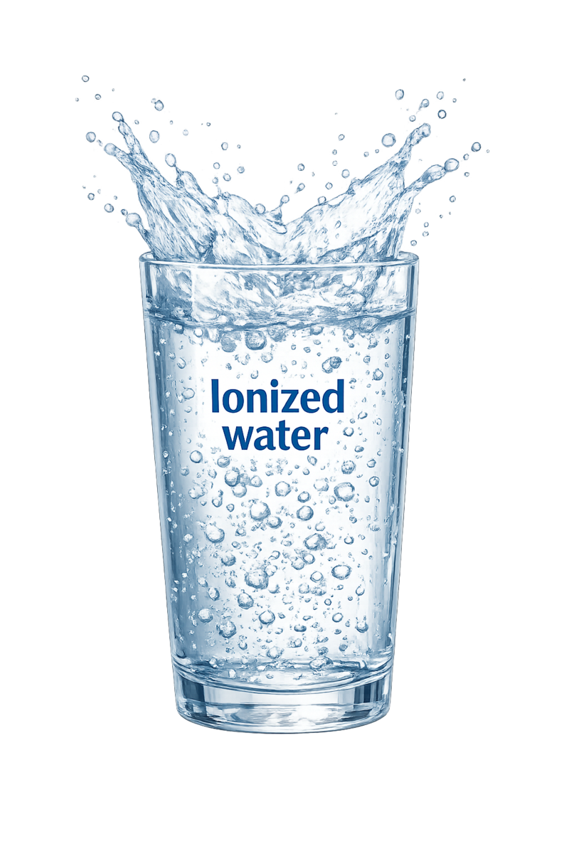 Glass of Kangen Water with a splash